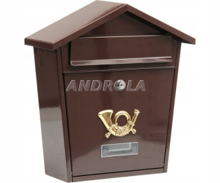 Poštová schránka - Box na zozname 380x320x105mm bronzovej Vorel 78582