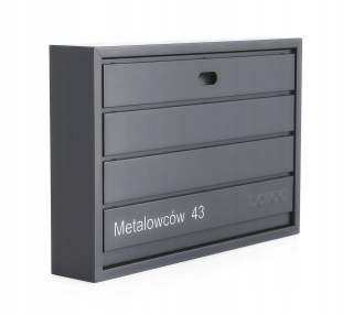 Poštová schránka - Letterbox ANTHRACITE LARGE správne slová rytec