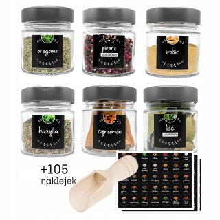 Korenie 266 ml 6 ks + 100 nálepiek