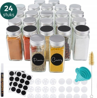 Gadgy Spice Jars 19x4 cm 120 ml 23 ks.