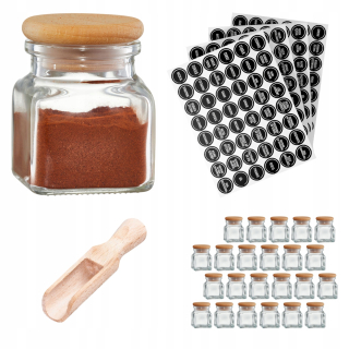 Poháre pre korenie s nálepkami Emjot 120 ml 24 kusov
