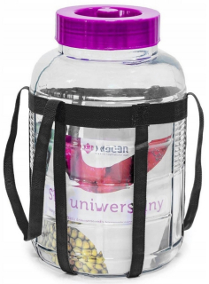 Glass Jar Tragar 9918 odtiene fialovej 5 l