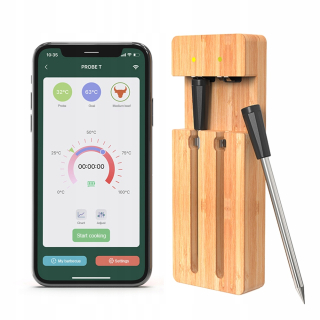 Smart home senzor - Inteligentný bezdrôtový teplomer na mäso 98FT Wireless