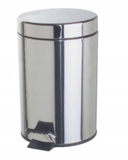 Odpadkový kôš - Kúpeľňa Chrome 3L Pedál kovový kôš