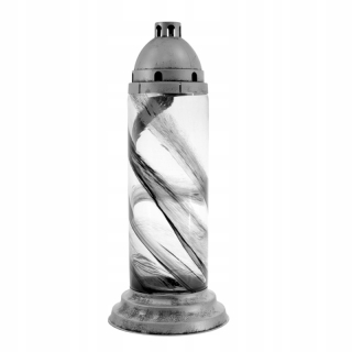 Snitch 7116 - čierna alabaster - strieborná v. 42 cm