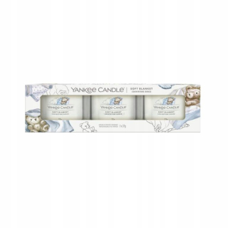 Tradičná sviečka parafín mäkká prikrývka Yankee Candle 3 PCS.