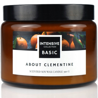 Sviečka sóje o intenzívnej zbierke Clementine