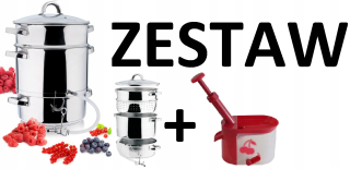 Odšťavovací hrniec - Sokownik 5L Pot čítajú si môžete prečítať 4v1 + Drylowica
