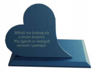 Srdce na pomník náhrobný kameň KOMPOZÍCIA rytina XL