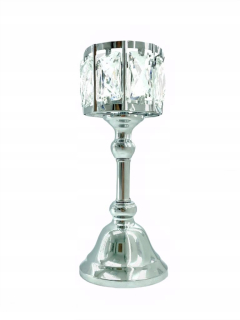 Lampáš, svietník - Strieborná kovová luster Lampión Nový dizajn 26 cm