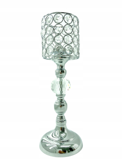 Lampáš, svietník - Strieborná kovová luster Lampión Nový dizajn 31 cm