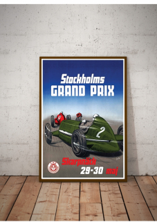 Starý plagát Grand Prix Stockholms 1930. 70x50 cm