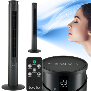Stĺpový ventilátor LOVIO AirWave stĺpový ventilátor, čierny