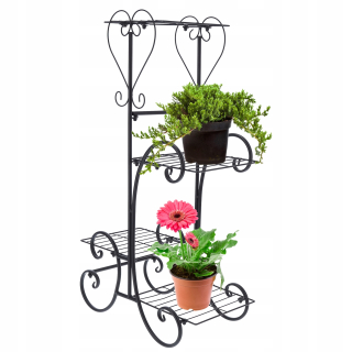Stojan na kvety - Rack pre 4 kvety flownbed loft 84cm