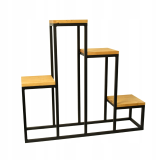 Stojan na kvety - Stojan na kvety 4 Metal záhonu stojí Loft
