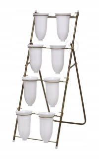 Stojan na kvety - Rack pre rezané kvety - fľaše 8 ks. - kvetinový záhon