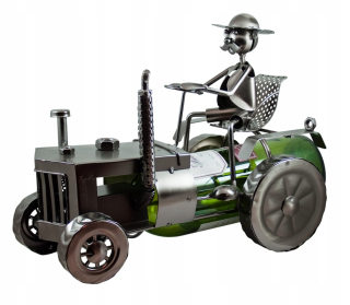 Stojan na víno - Stojan na fľaše. Darčekový ťahač pre traktor