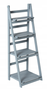 Stojan na kvety - Stojan na kvety Knižnica skladací rebrík Gray 4