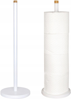 Držiak na toaletný papier - Papierový toaletný papier rukoväť bambusu