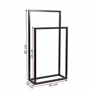 Vešiak - Uterák na stojan na kúpeľňu 45 cm farby