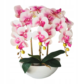 Orchidová umelá orchidea silikónová kompozícia