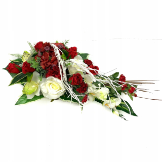 Veniec, kvety ikebana na hrob - Stres na hrobku moderného ťažkého ornamentu