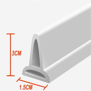 Štýl 1,5x3 cm 2M Silikónová korková páska pre vodu
