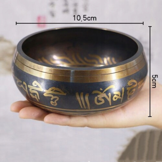 Štýl 10,5 cm Nepál ručne vyrobený Buddha zvuková misa
