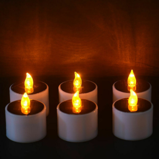 Štýl 12 kusov žltá záhrada solárna slnečná energia