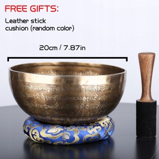 Štýl 20 cm Nepálsky ručne vyrobený tibet Buddha Buddha Bowl