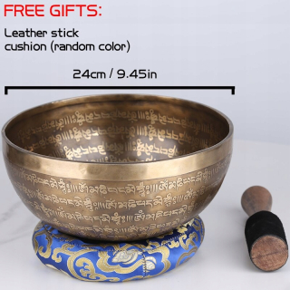 Štýl 24 cm Nepálsky ručne vyrábaný Tibet Buddha Bowl