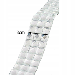 Štýl 3 cm 10 valčekov x zrkadlové nálepka Mosaika