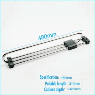 Vešiak - Štýl 450 mm cm horná ťažká služba, skrytý šatník vytiahne