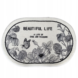 Kúpelňová predložka - Štýl 5 Nordic Minimalistic Oval Bathary Rug