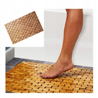 Štýl 50 70 cm rohože drevená kúpeľ