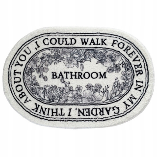 Kúpelňová predložka - Štýl 7 Nordic Minimalistic Oval Bathary Rug