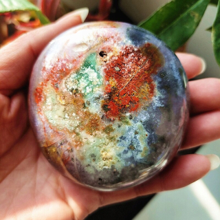 Štýl AA182 279g Prírodný kameň Krásny OceanJaspe