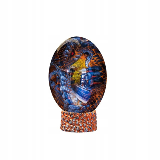 Štýl B Blue Lava Dragon Dragon Dekorative Egg KO