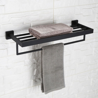 Štýl B123-10 Sekova Black Towel Hanger s