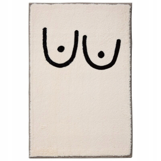 Štýl C 60x90cm Boob potlačený stierač chenille