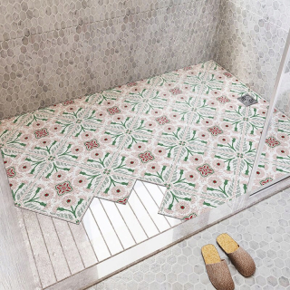 Štýl f 50x80cm non -slip rohože s pvc pvc cievkou