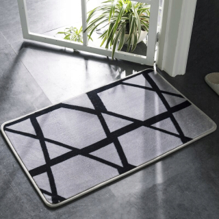 Štýl f 80x120cm alfombra čierna kúpeľňa rohož
