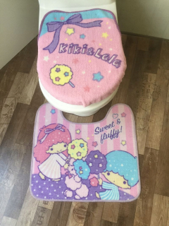 WC doska - Kiki štýl lala plyšová kúpeľňa toaleta