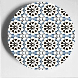 Štýl PO21 10 palcov (25,5 cm) Islamský mozaikový vzor
