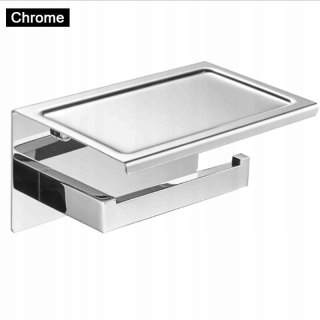 Chrómový držiak na kúpeľňový papier dookole