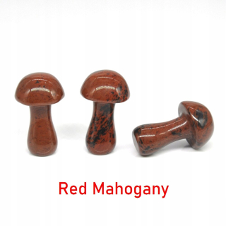 Červený mahagónový štýl 10 ks. Mini huby figuríny