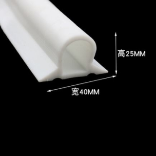 Zarážka do kúpeľne v kaki štýle 3M v tvare D