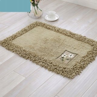 Khaki štýl asi 50x80 cm jednoduchý kúpeľňový koberec