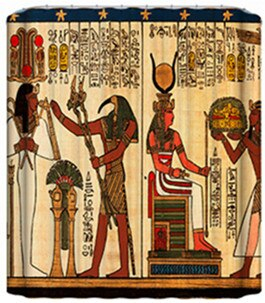 Štýl opony (150x180cm) Egyptská umelecká nástenná maľba