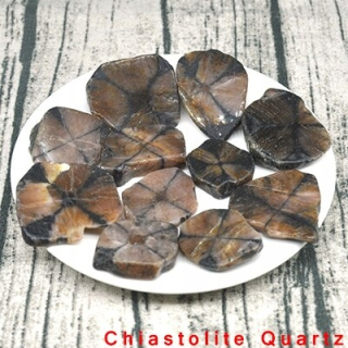 Chiastolite Quartz Style 500G Natural Blue